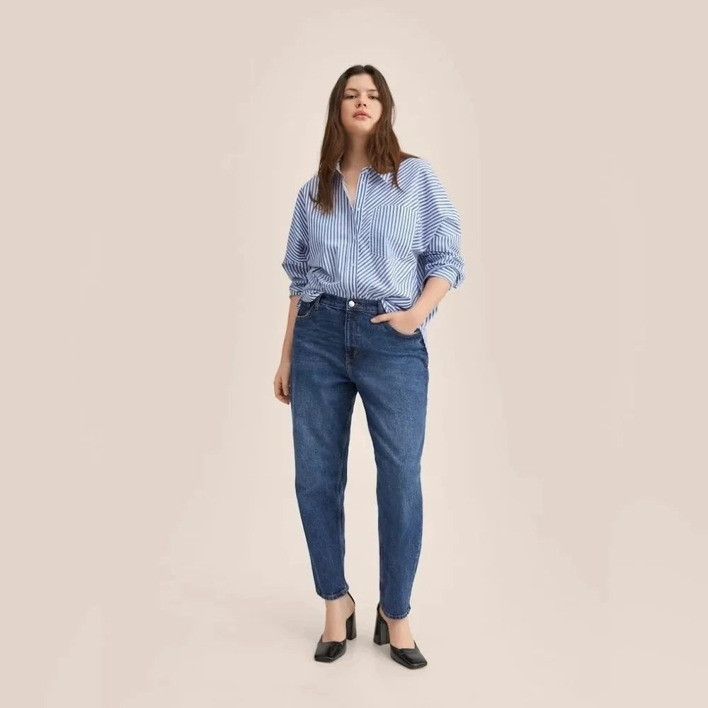 Mango [10] Mom comfort  high-rise jeans - Picture 7 of 11